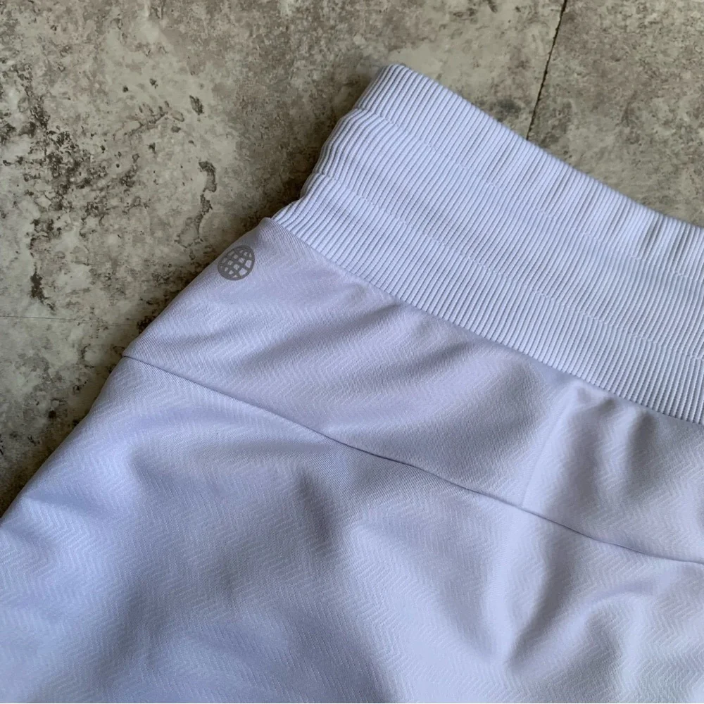 adidas Drawstring Athletic Skort with Zip Pockets - Picture 8 of 10